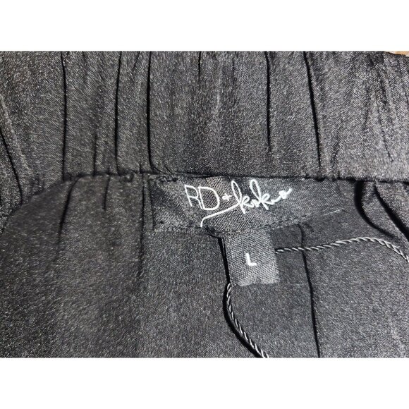 RD + KoKo Multicolor Pleated Chevron Midi Skirt Size Large - Picture 8 of 9